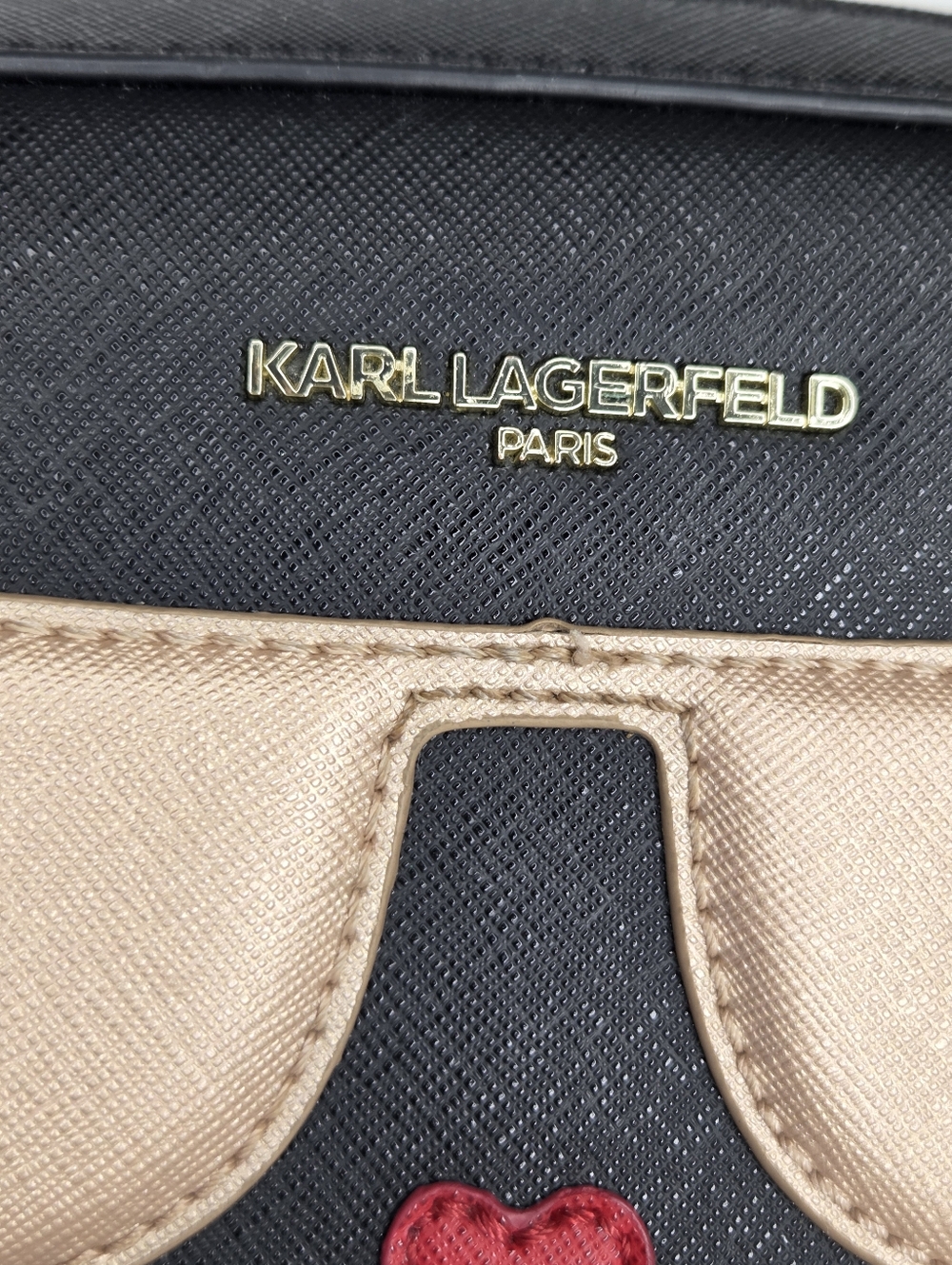 Karl Lagerfeld Black Cat Face Crossbody Bag - Picture 7 of 16